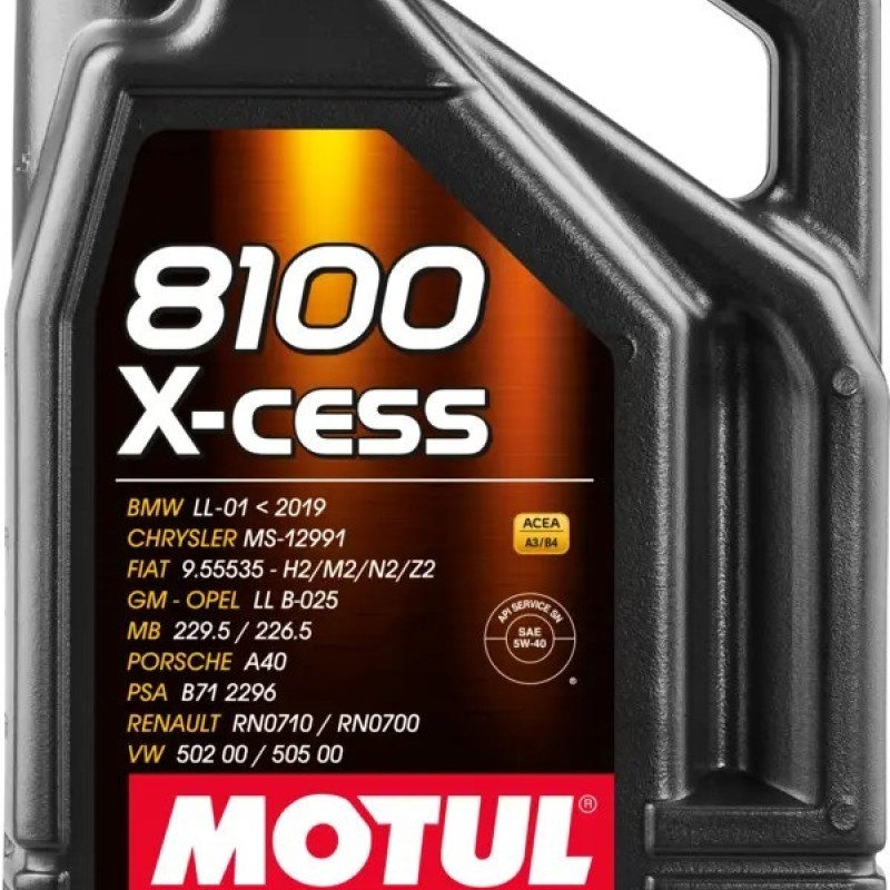 MOTUL 8100 X-CESS 5W40 5L MOTUL 8100 X-CESS 5W40 5L