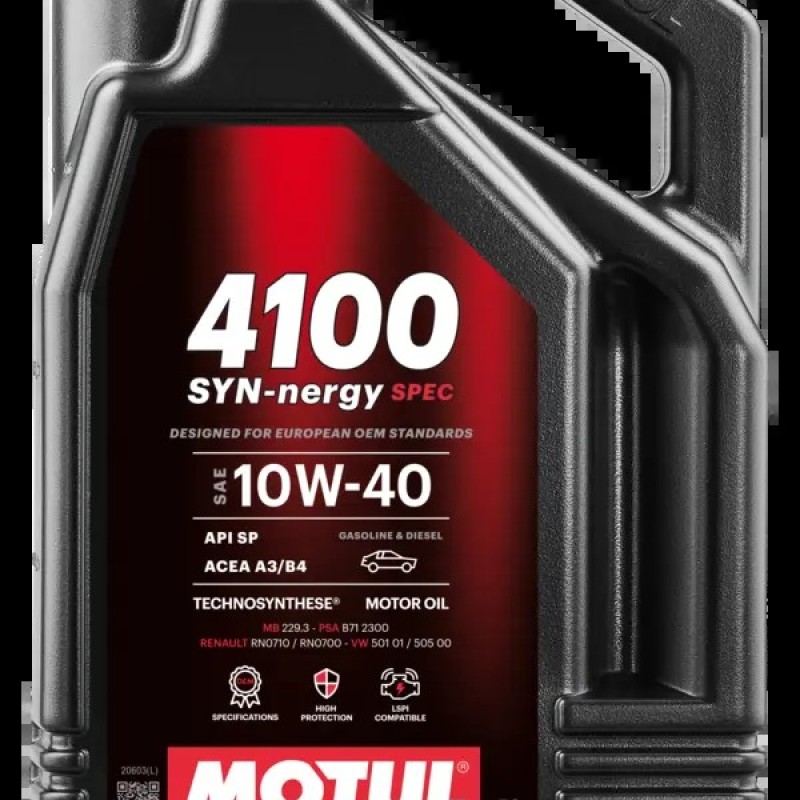 MOTUL 4100 SYN-NERGY SPEC 10W40 5L. MOTUL 4100 SYN-NERGY SPEC 10W40 5L.
